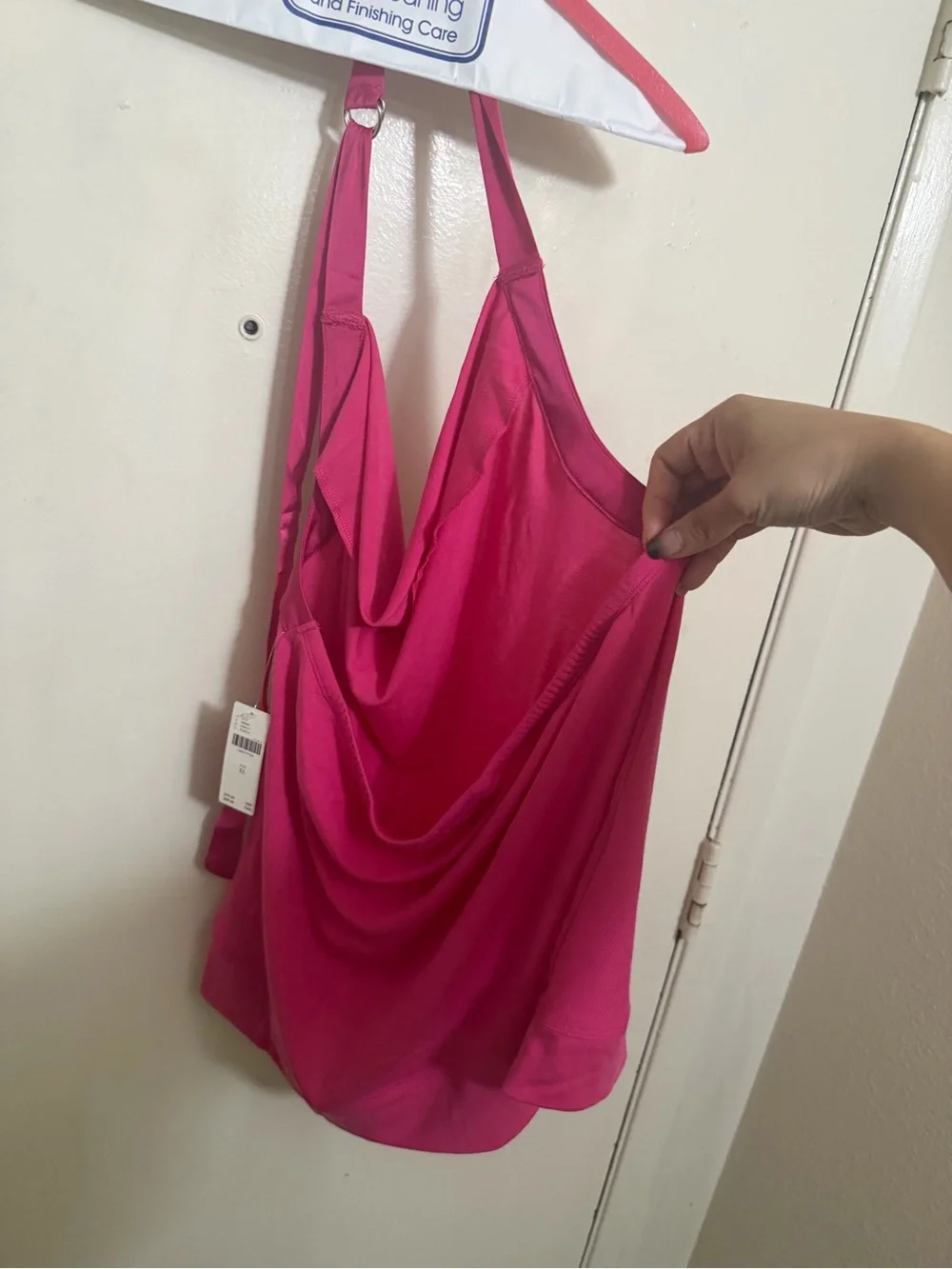Maeve cowl neck halter top pink XL NWT Anthropologie